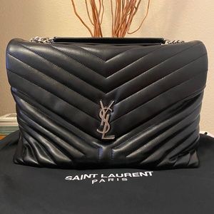 Ysl LOU LOU LARGE CHAIN BAG IN Y QUILTED LEATHER